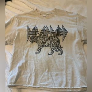 Def Leppard crop top